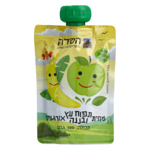 סקוויז מחית בננה תפוח עץ אורגני