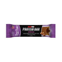 חטיף חלבון אפונה עם חמאת בוטנים במילוי קרם פרלין 55 גרם - אטיאס פרו